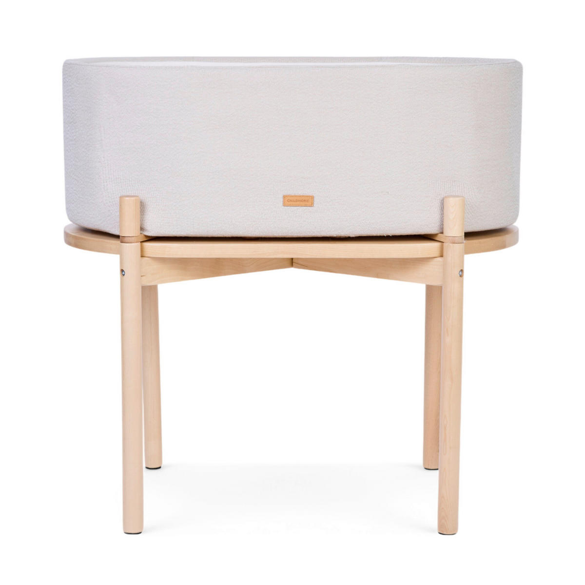 WIEGE Leinen   - Beige/Birkefarben, Basics, Holz/Kunststoff (81/79/49cm) - Childhome