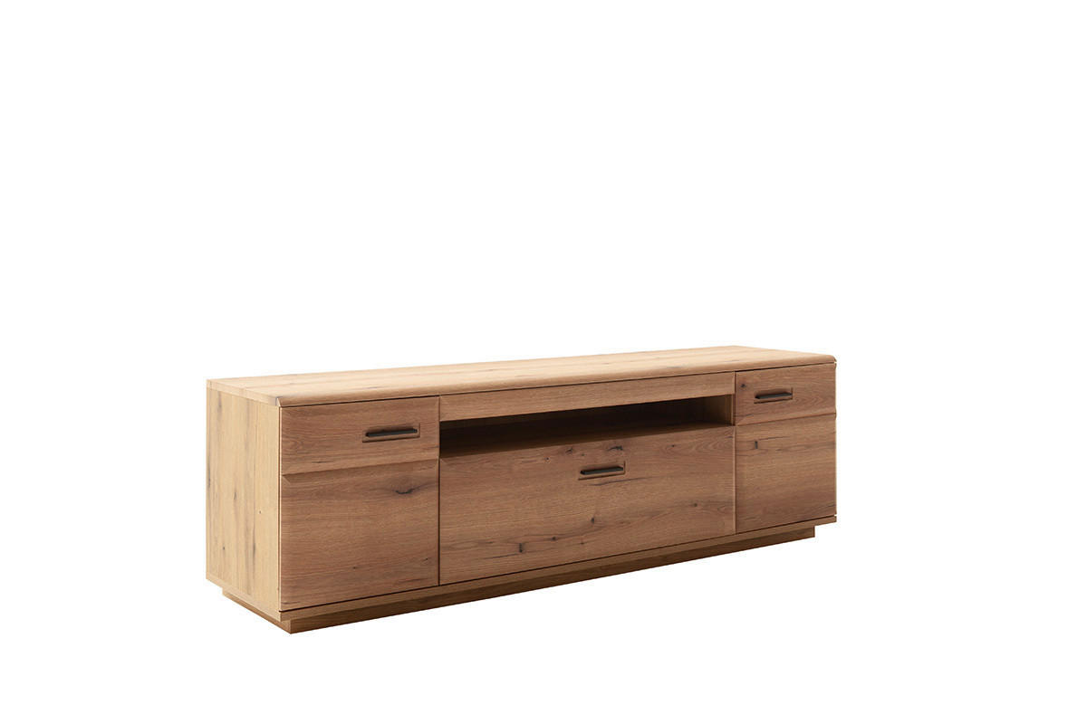 LOWBOARD  in 195/61/50 cm  - Eichefarben/Anthrazit, Design, Holzwerkstoff/Metall (195/61/50cm) - Livetastic