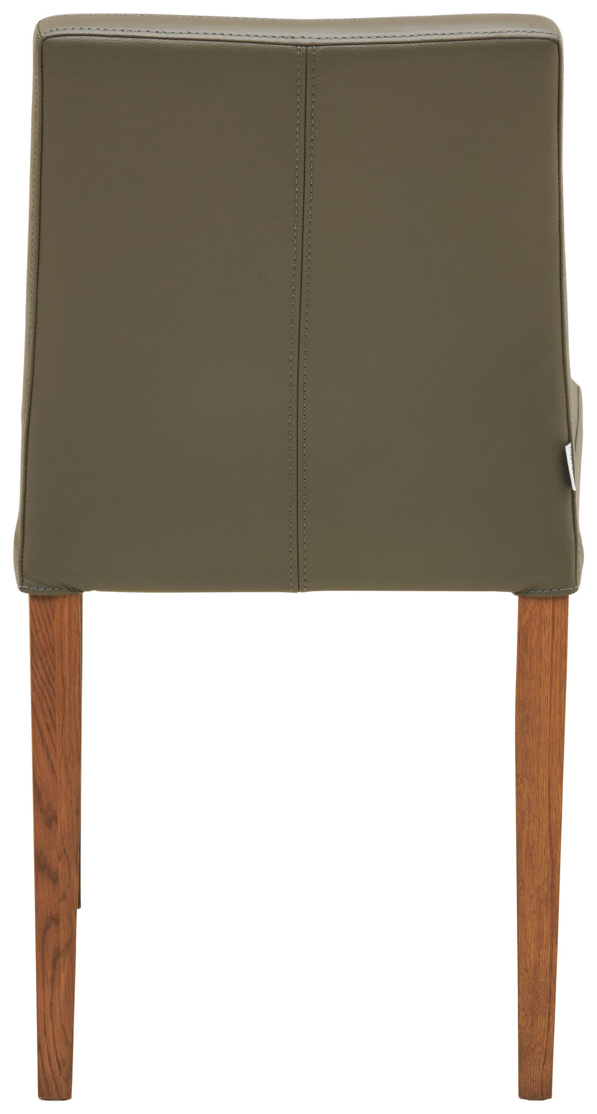 STUHL Echtleder Anthrazit  - Anthrazit/Walnussfarben, MODERN, Leder (47,5/87/57,5cm) - Livetastic