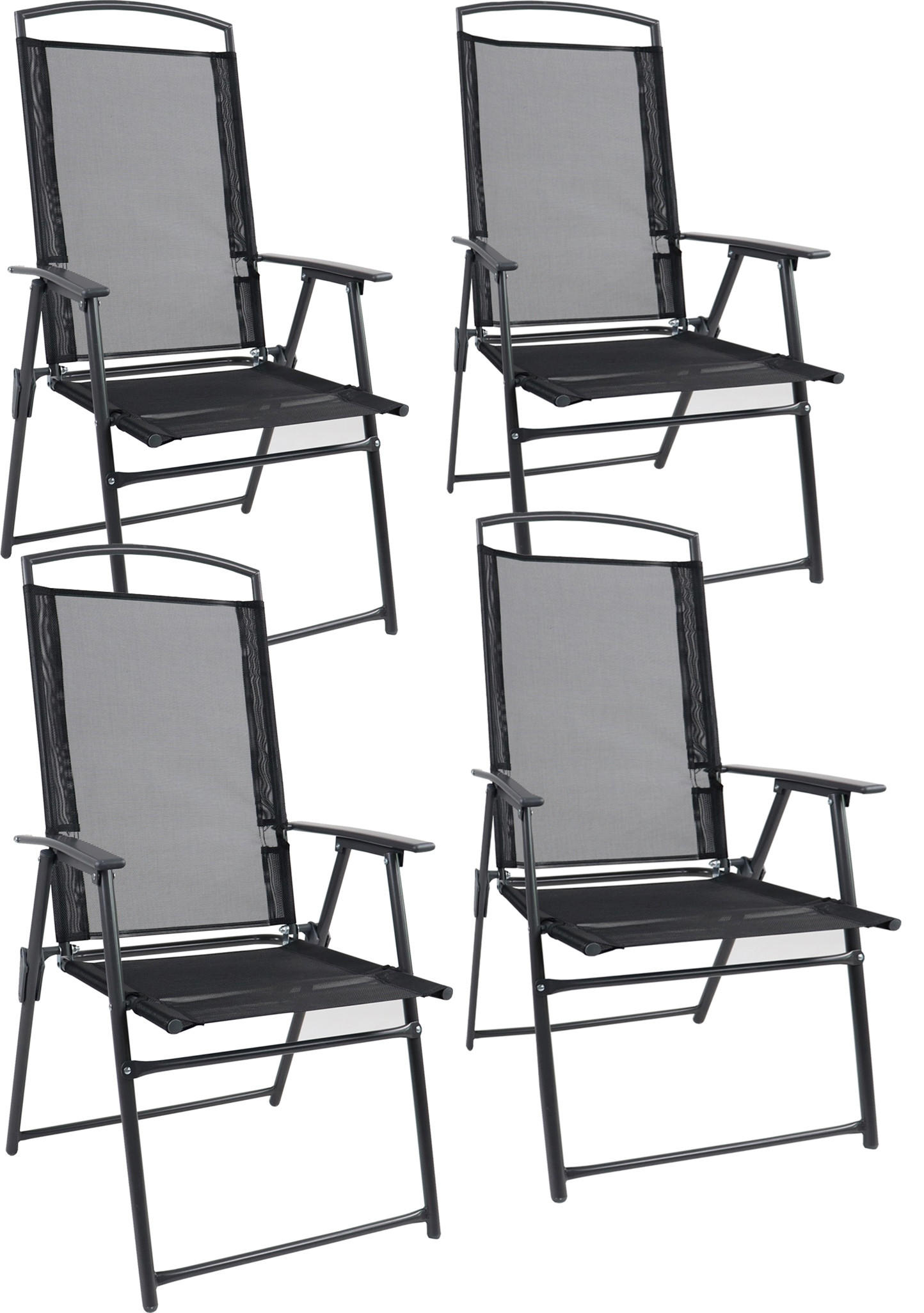 UTESTOLAR SET i metall, textil antracit  - antracit, Basics, metall/textil (50/105/58cm) - Gardenson