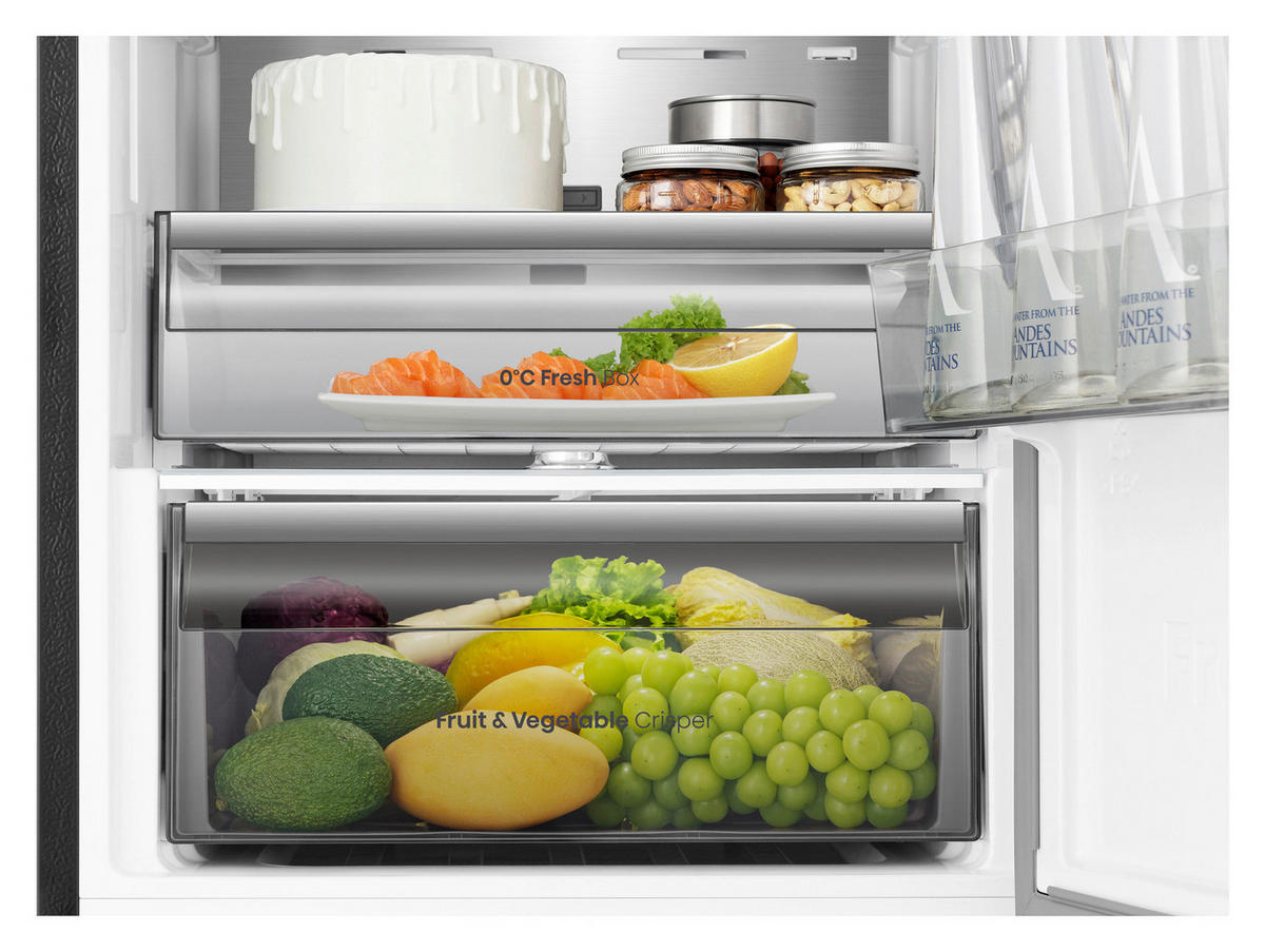 KÜHL-GEFRIER-KOMBINATION 59,5/185,6/60 cm RB3K330SAFC  - Schwarz, Basics (59,5/185,6/60cm) - Hisense