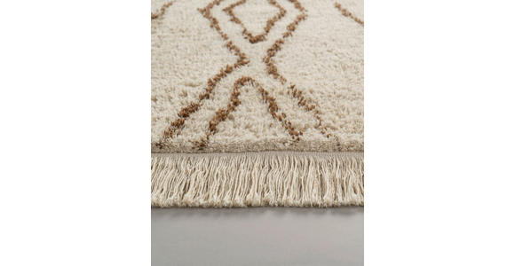 FLACHWEBETEPPICH 120/170 cm Alena Braun, Creme  - Creme/Braun, Basics, Textil (120/170cm) - Novel