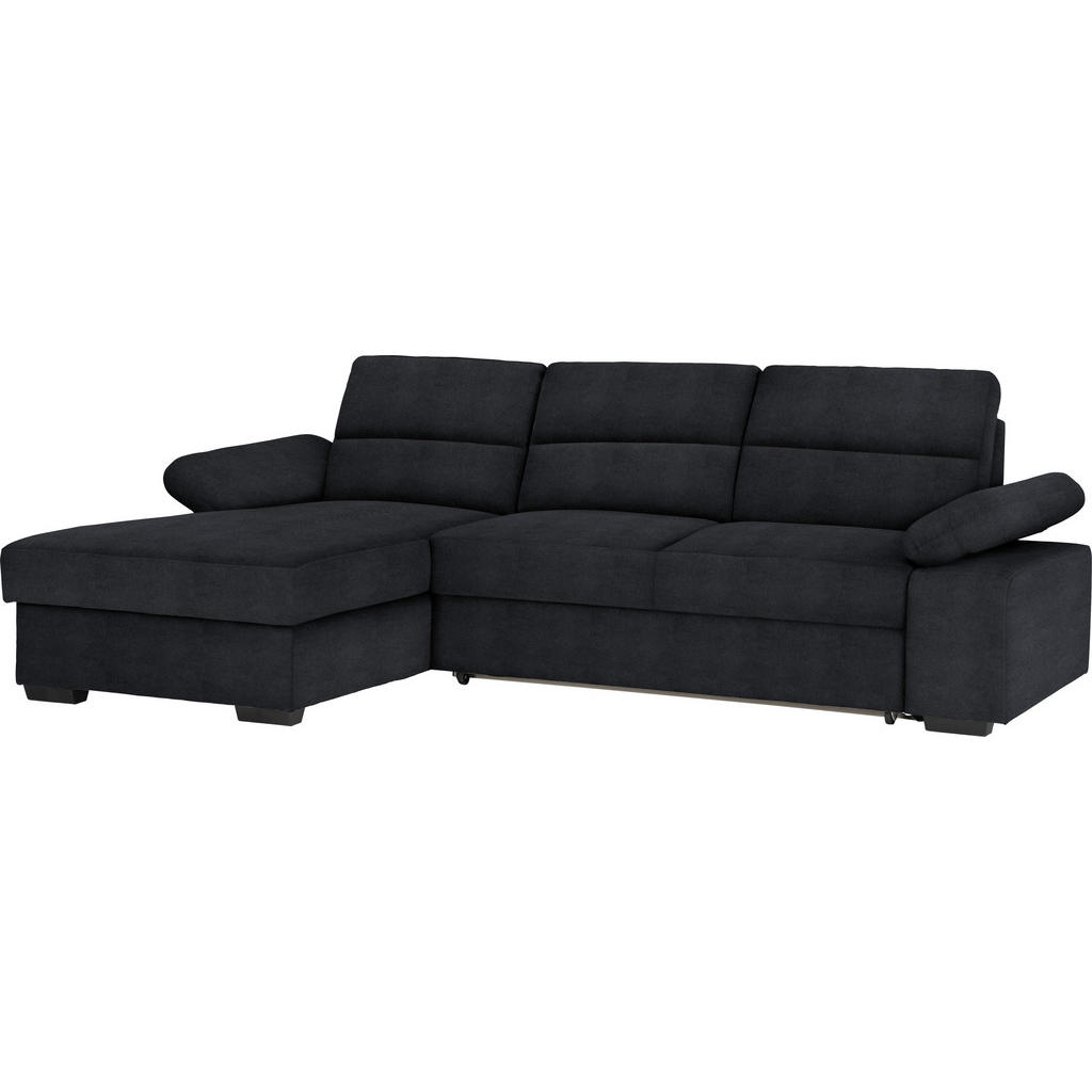 Thumbnail - Cantus Ecksofa, Anthrazit, Textil, Uni, Ottomane links, L-Form, 258x166 cm, seitenverkehrt erhältlich, Wohnzimmer, Sofas...