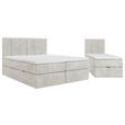FAMILIENBETT - Beige/Schwarz, Design, Holzwerkstoff/Kunststoff (240/200cm) - Esposa