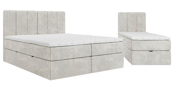 FAMILIENBETT - Beige/Schwarz, Design, Holzwerkstoff/Kunststoff (240/200cm) - Esposa
