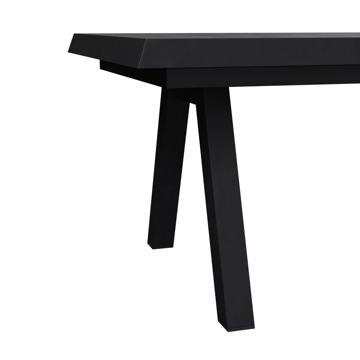 AUSZIEHTISCH Anthrazit rechteckig  ausziehbar, in verschiedenen Größen erhältlich  - Anthrazit, Design, Stein/Metall (200-260/100/77cm) - Ambia Garden