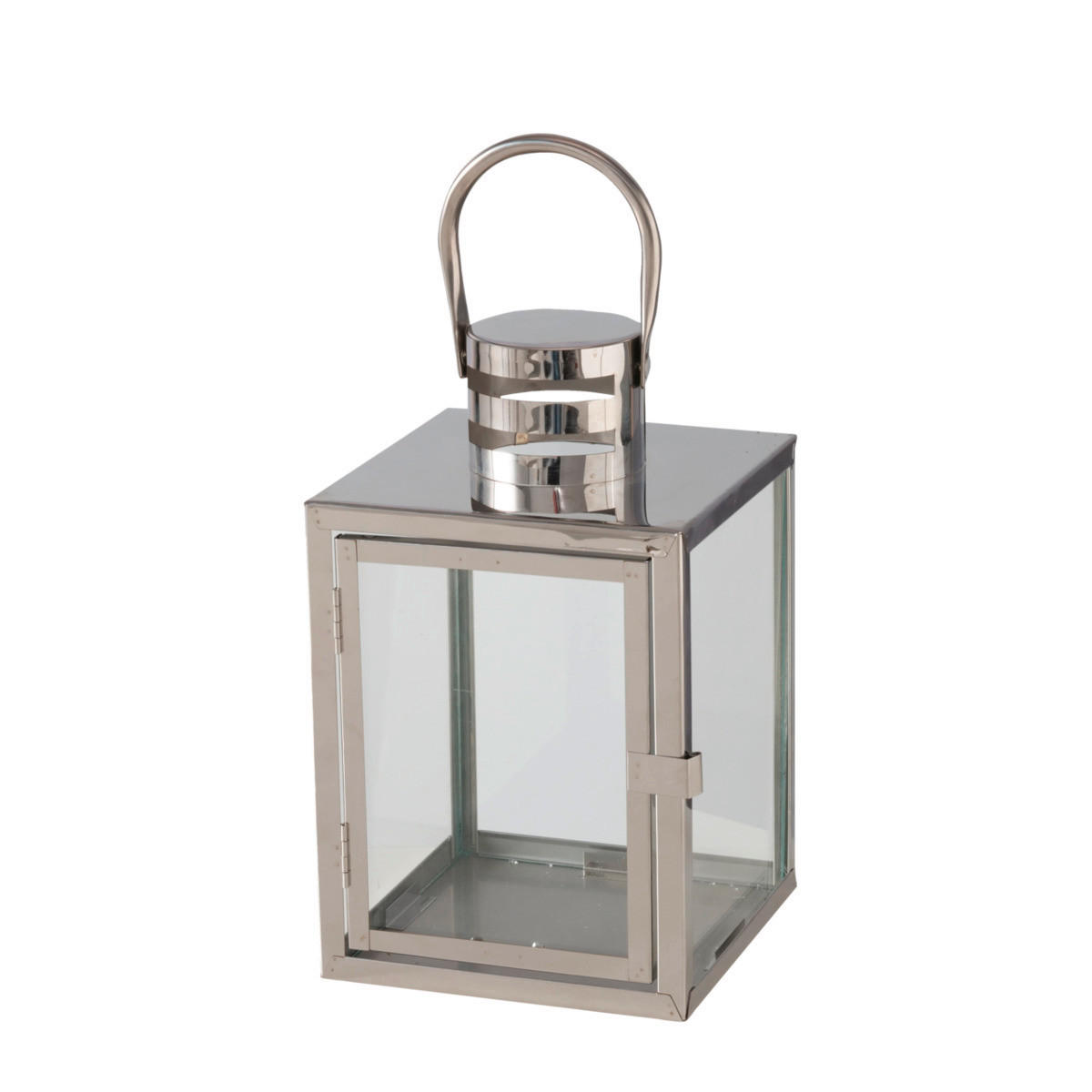 LAMPÁŠ kov, sklo - strieborná, Design, kov/sklo (14/14/24cm)
