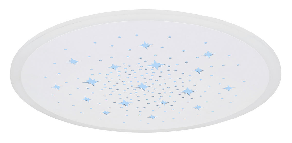 LED-DECKENLEUCHTE 38/5 cm   - Weiß, Design, Kunststoff/Metall (38/5cm) - Globo