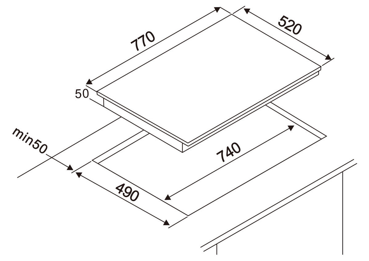 BACKOFENSET ASET9007700  - Schwarz, Basics, Glas/Metall (59,5/59,5/57,5cm) - Respekta