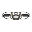 LED-DECKENLEUCHTE 60/28/6,5 cm  - Schwarz, Basics, Kunststoff/Metall (60/28/6,5cm) - Boxxx