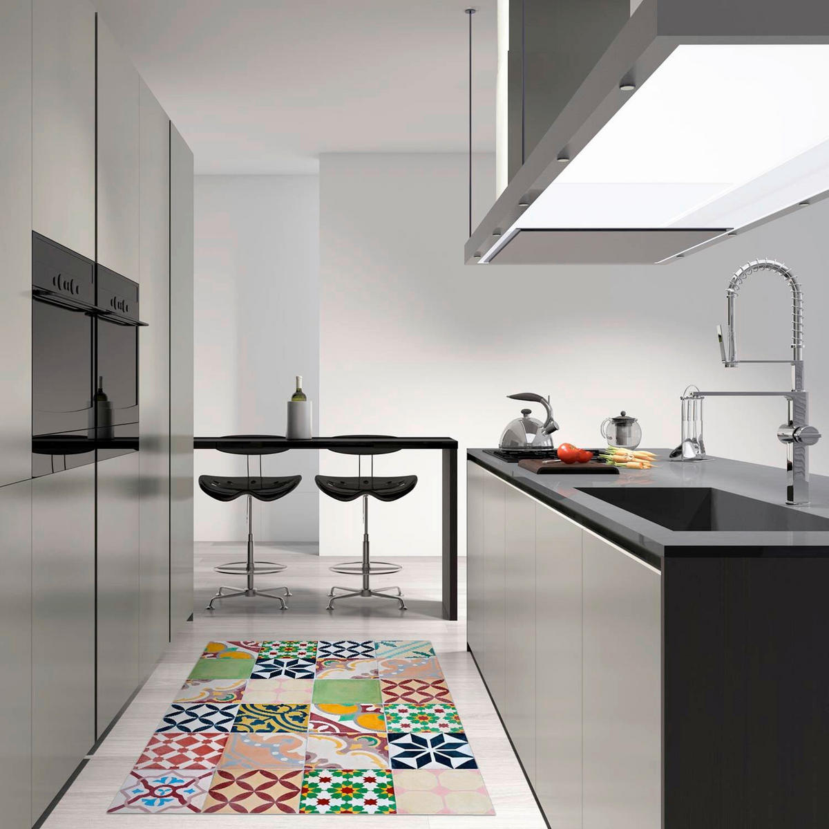 LÄUFER 70/180 cm  - Multicolor, Kunststoff (70/180cm)