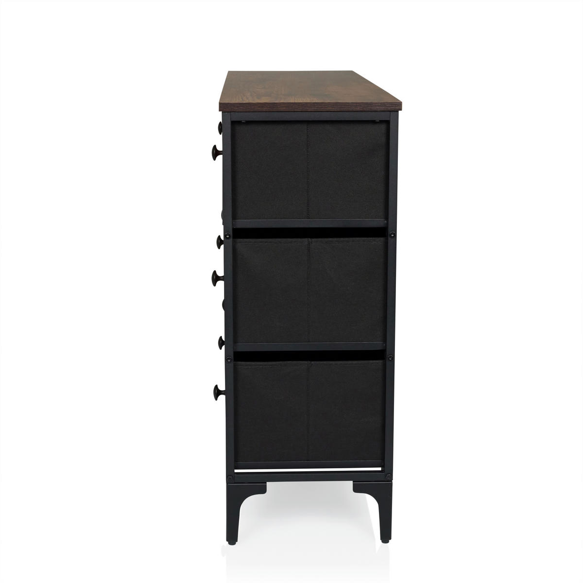 KOMMODE  in  - Multicolor/Schwarz, MODERN, Holzwerkstoff/Textil (102,5/77,5/30cm) - MID.YOU