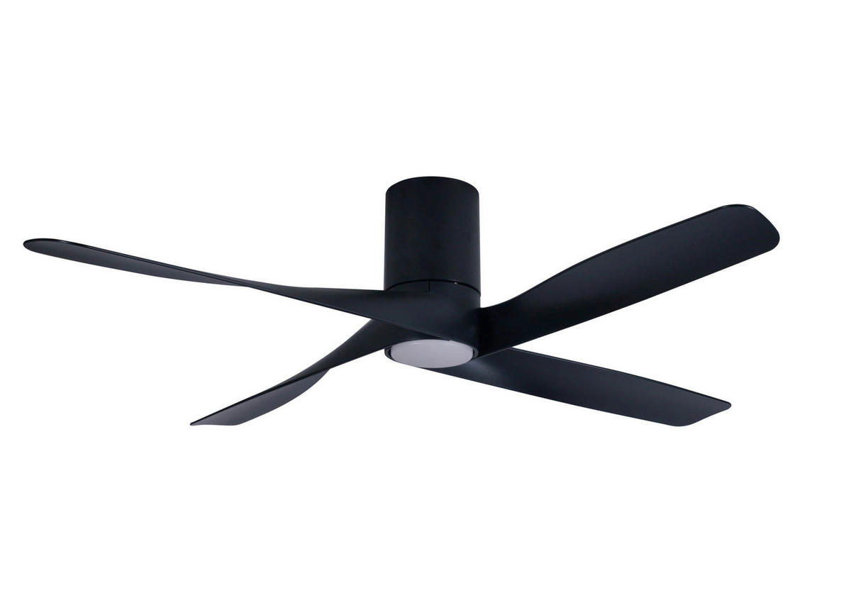 DECKENVENTILATOR 132 cm  - Schwarz, Trend, Kunststoff (132cm) - P & B