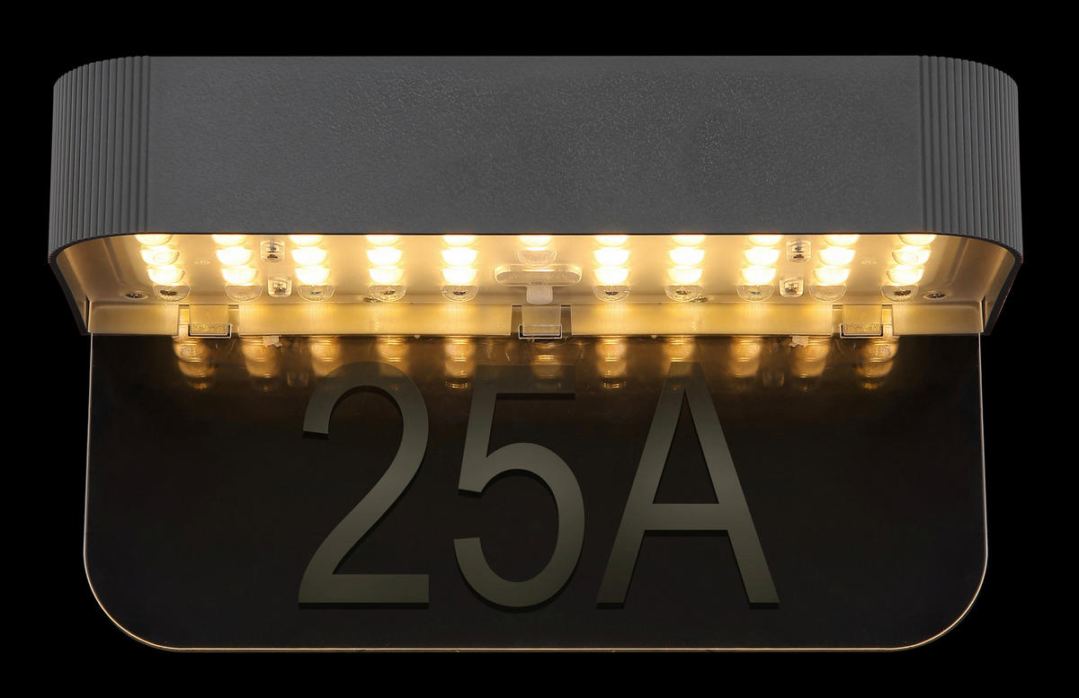 SOLARLEUCHTE  - Klar/Grau, Design, Kunststoff (23/10/12,3cm) - Globo