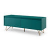 LOWBOARD  in 120/45/40 cm  - Blau/Messingfarben, Design, Holzwerkstoff/Metall (120/45/40cm) - Livetastic