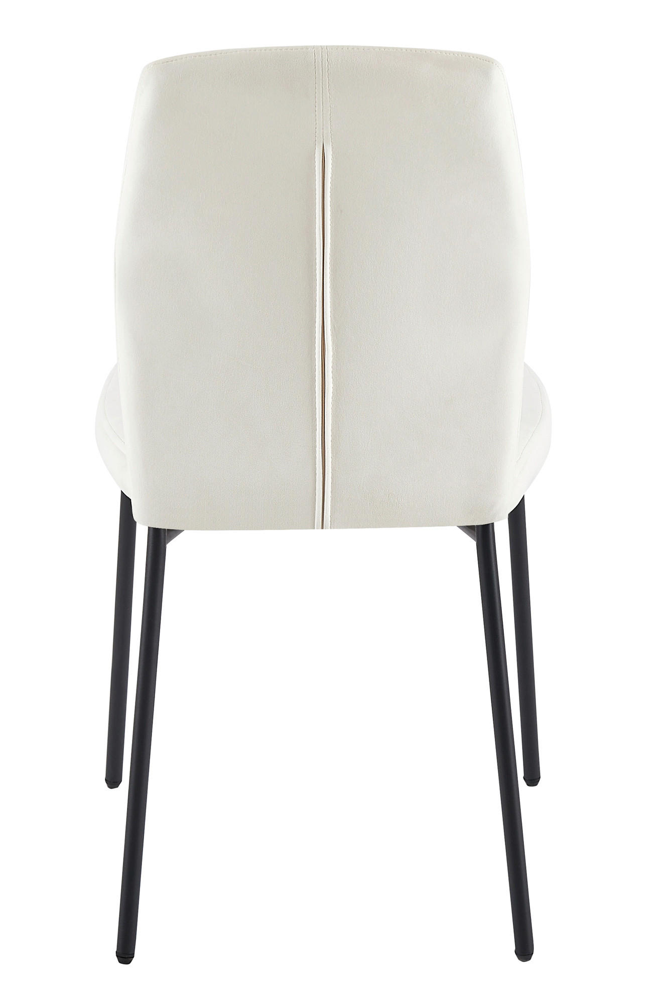 STUHL-SET 2 Stück  in Samt Textil  - Beige/Schwarz, MODERN, Textil/Metall (46,5/92/56,5cm) - Livetastic