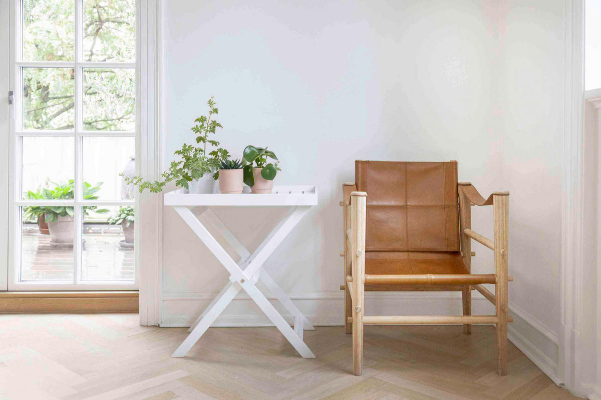 TABLETTTISCH in Holz 60/40/65 cm  - Weiß Hochglanz, KONVENTIONELL, Holz (60/40/65cm) - MID.YOU