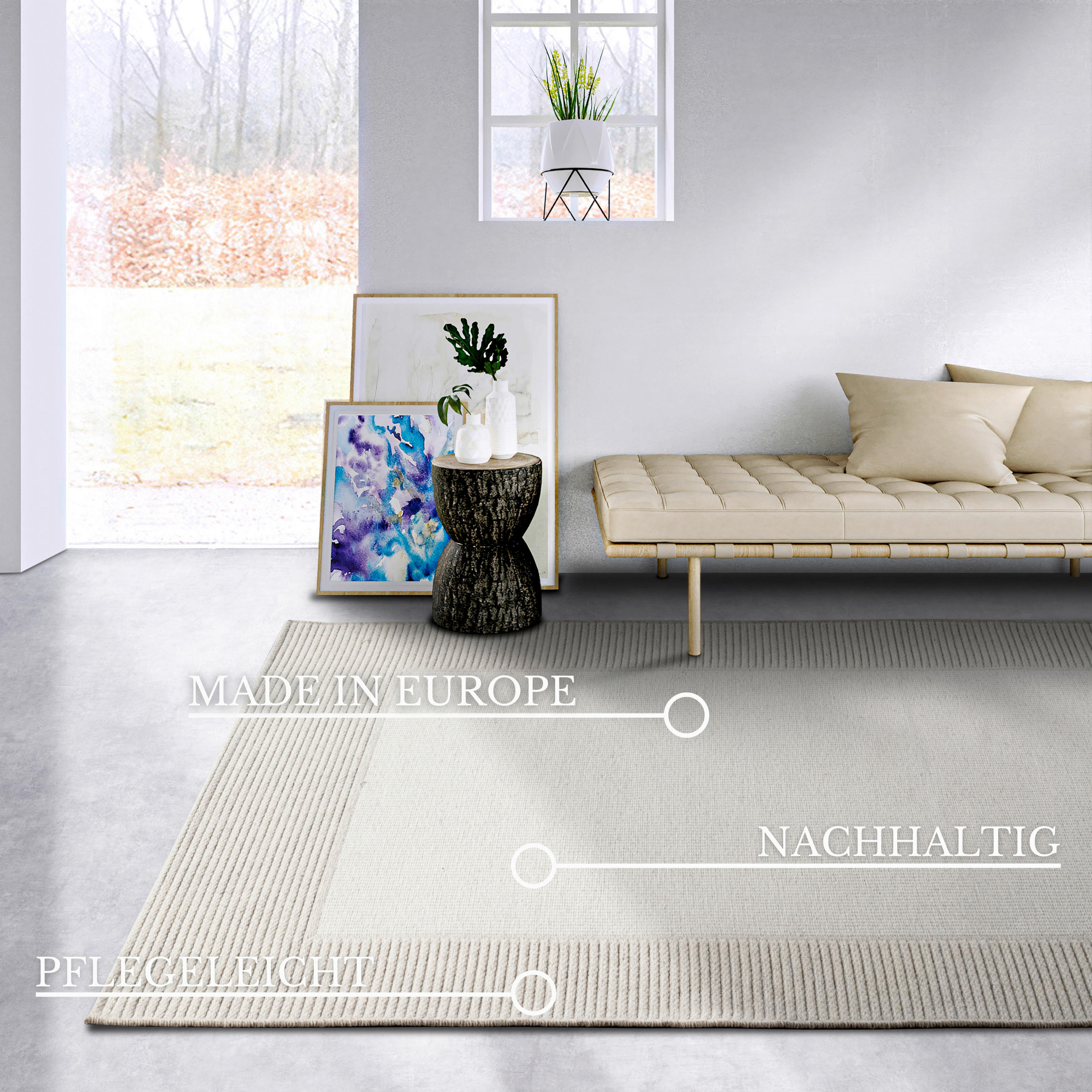 HANDWEBTEPPICH 200/290 cm Kollektion 1843 Creme  - Creme, Basics, Kunststoff/Textil (200/290cm) - Villeroy & Boch