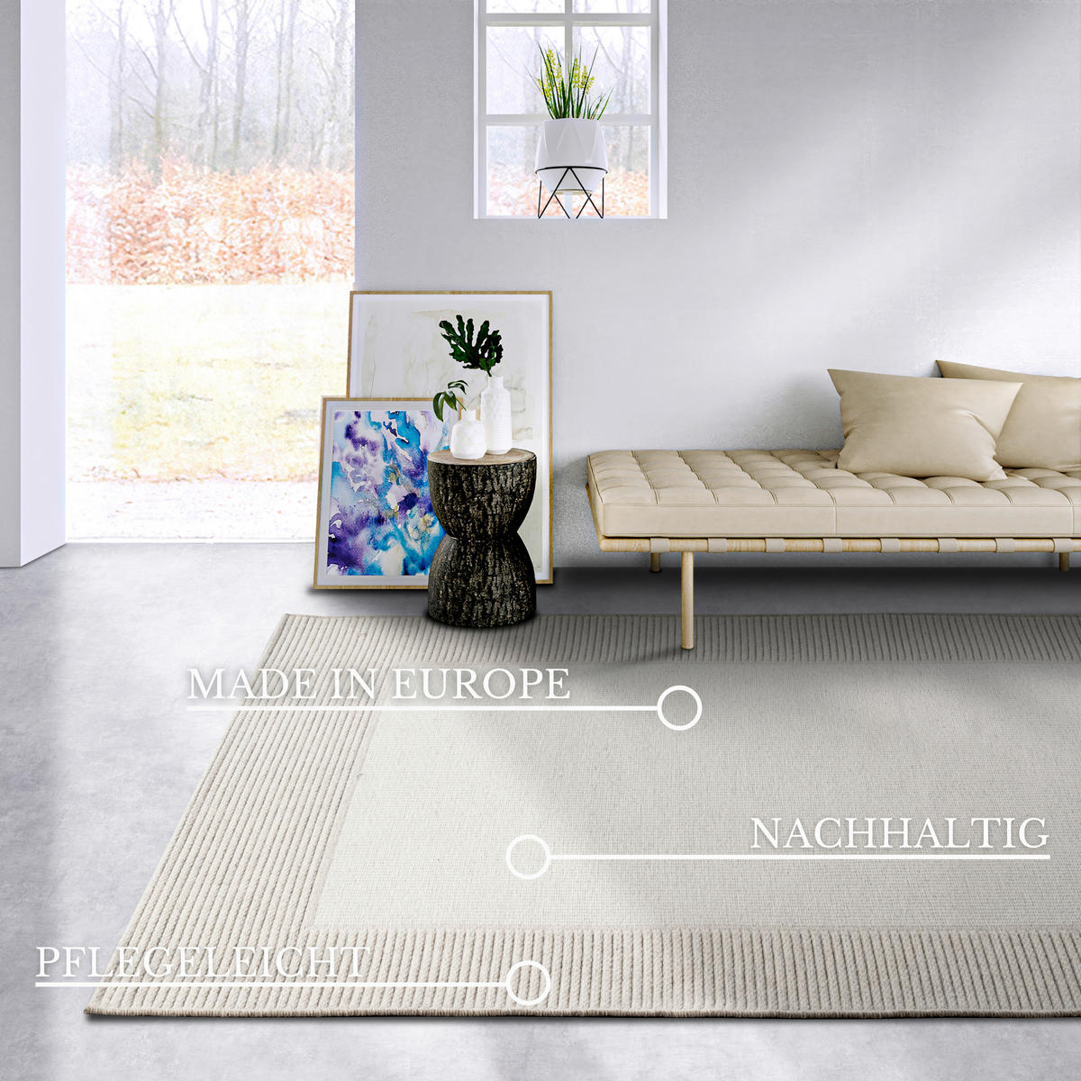 HANDWEBTEPPICH 200/290 cm Kollektion 1843 Creme  - Creme, Basics, Kunststoff/Textil (200/290cm) - Villeroy & Boch