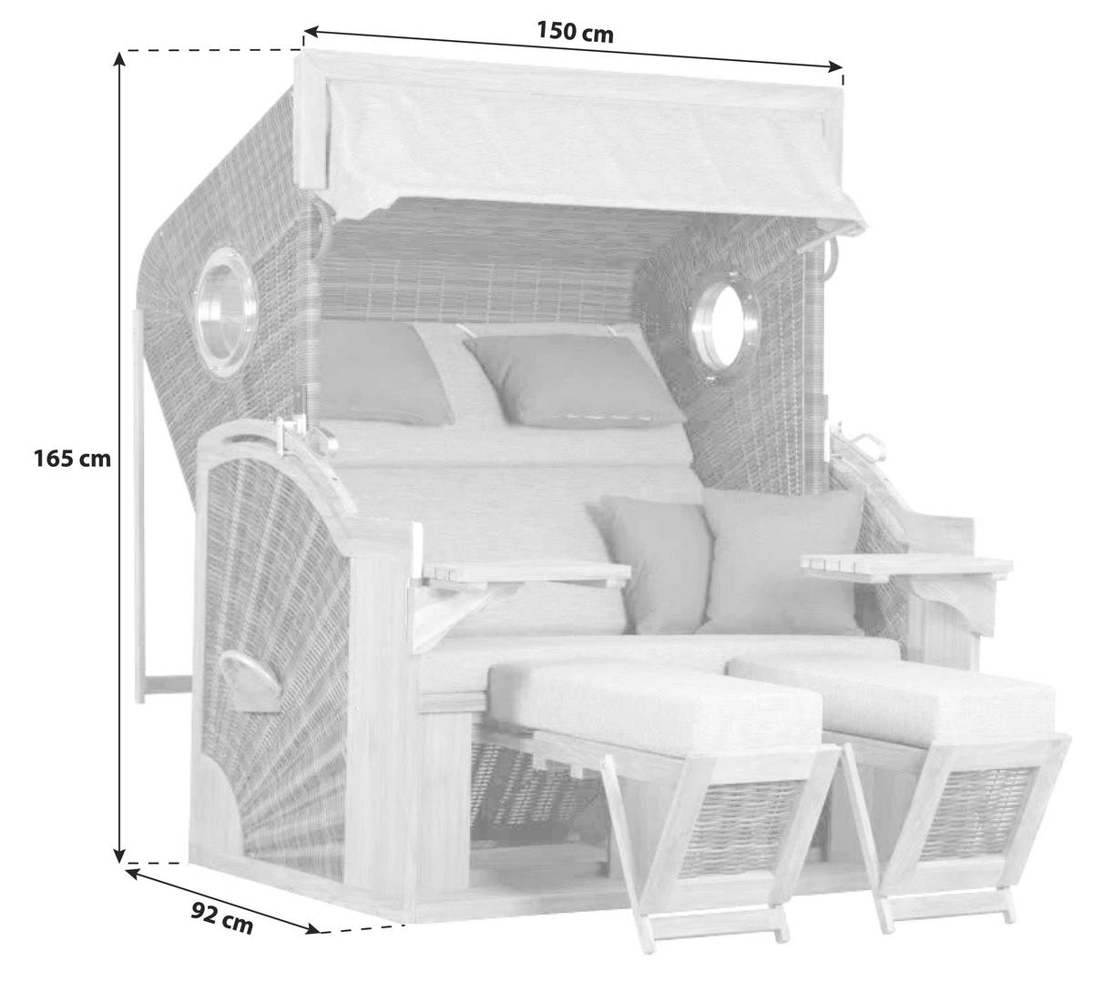STRANDKORB - Basics, Holz (150/165/92cm)