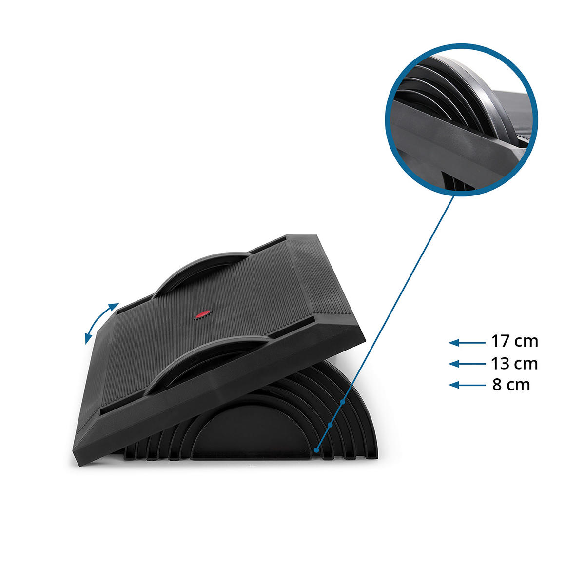 FOTSTÖD - svart, Basics, plast (53/8-17/35,5cm) - MID.YOU