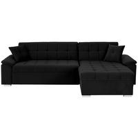 ECKSOFA Schwarz Zierkissen  - Schwarz, Trend, Textil (257/167cm) - Livetastic