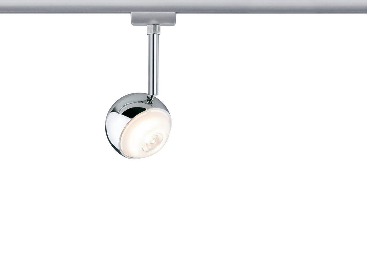 SCHIENENSYSTEM-STRAHLER URail 8/21/8 cm   - Chromfarben, Design, Metall (8/21/8cm) - Paulmann