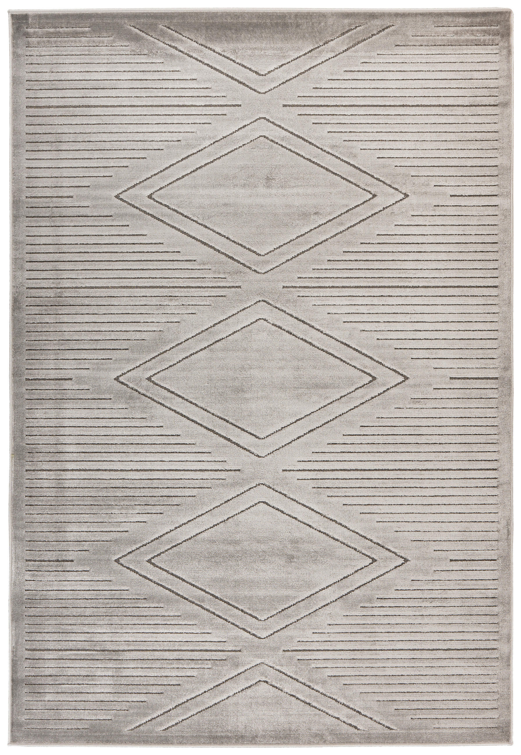 Kayoom Flachwebeteppich Madita Grau 160x230 cm