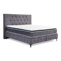 BOX KREVET 160/200 cm     siva  - siva/crna, Moderno, drvni materijal/drvo (160/200cm) - Hom`in