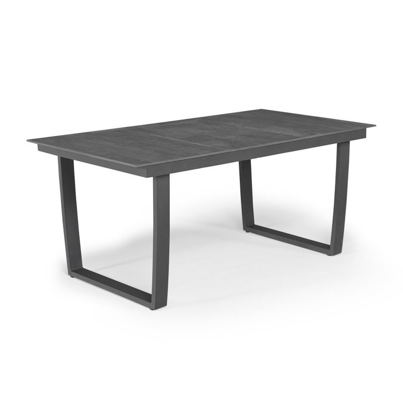 GARTENTISCH 150/90/70 cm Metall rechteckig  - Anthrazit/Braun, Basics, Metall (150/90/70cm) - Tierra Outdoor