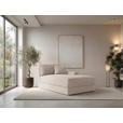 BIGSOFA Cord Beige  - Beige/Schwarz, MODERN, Kunststoff/Textil (117/93/190cm) - Carryhome
