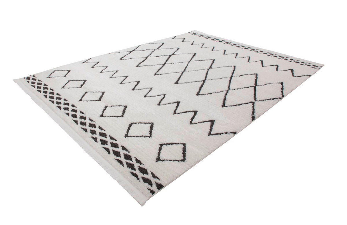 TEPPICH 160/230 cm Schwarz  - Schwarz, KONVENTIONELL, Textil (160/230cm)