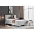 BOXBETT 180/200 cm  in Silberfarben  - Silberfarben/Schwarz, Design, Holz/Holzwerkstoff (180/200cm) - Xora