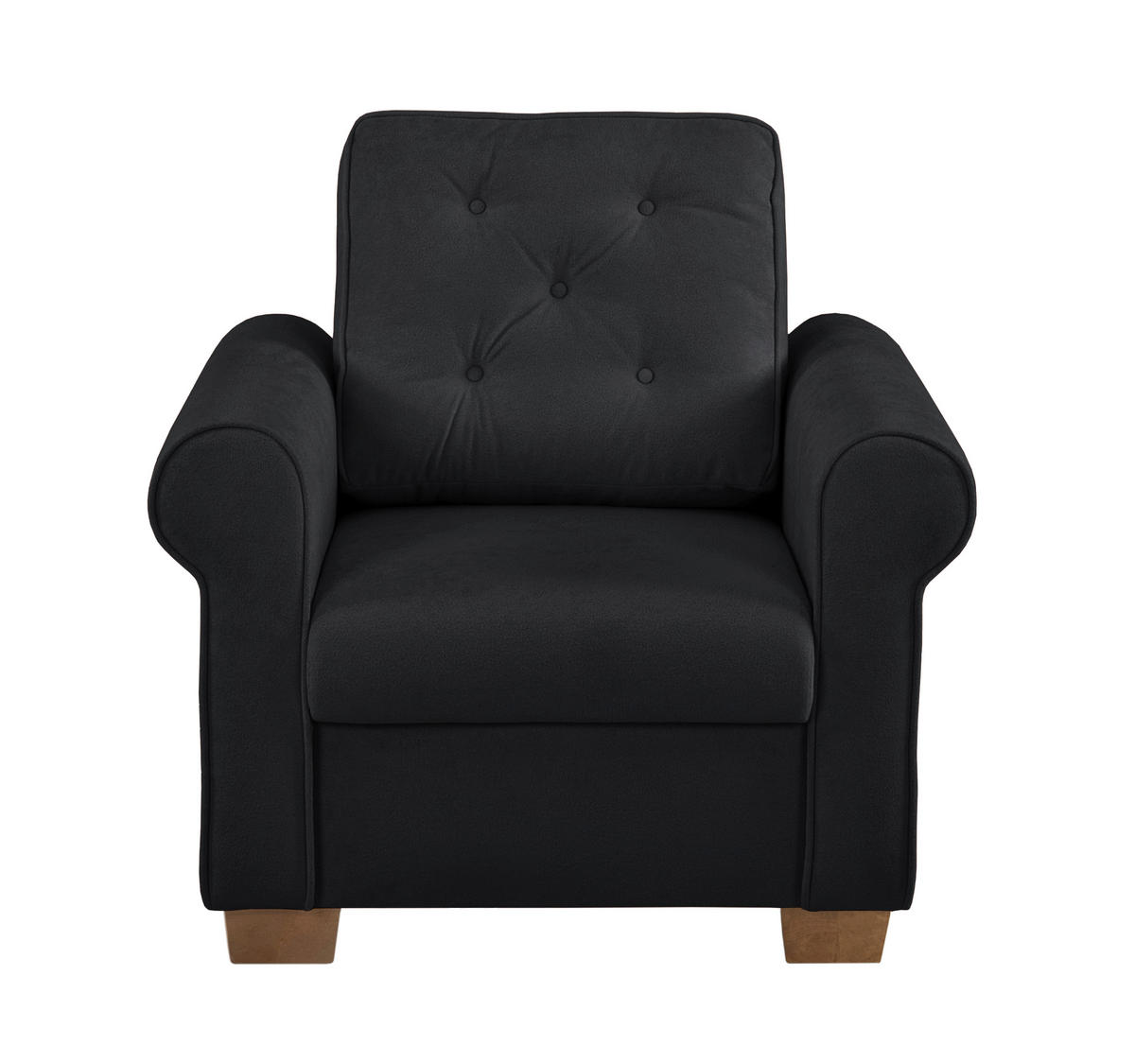 SESSEL in Anthrazit  - Anthrazit/Buchefarben, Design, Holz/Textil (93/89/82cm) - MID.YOU