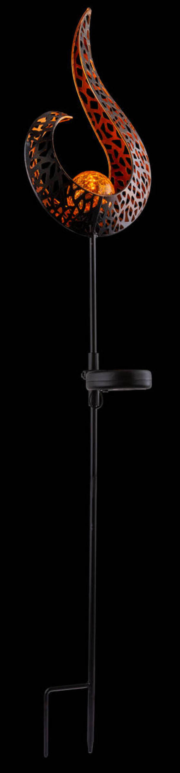 SOLARLEUCHTE - Gelb/Goldfarben, Design, Glas/Metall (16,5/6,5/90cm) - Globo