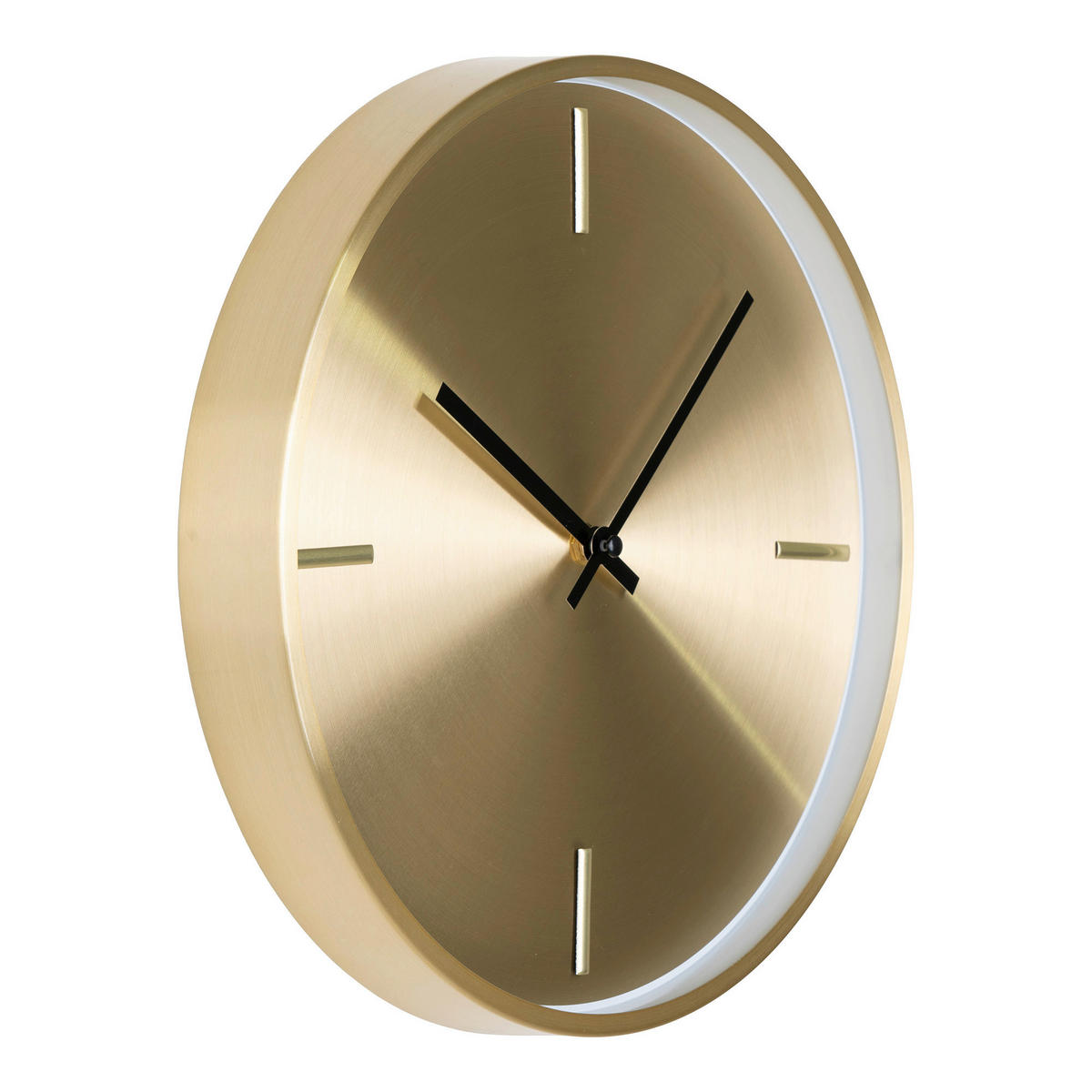 WANDUHR Istanbul Wall Clock Goldfarben 30/30/4 cm  - Goldfarben, Basics, Metall (30/30/4cm)