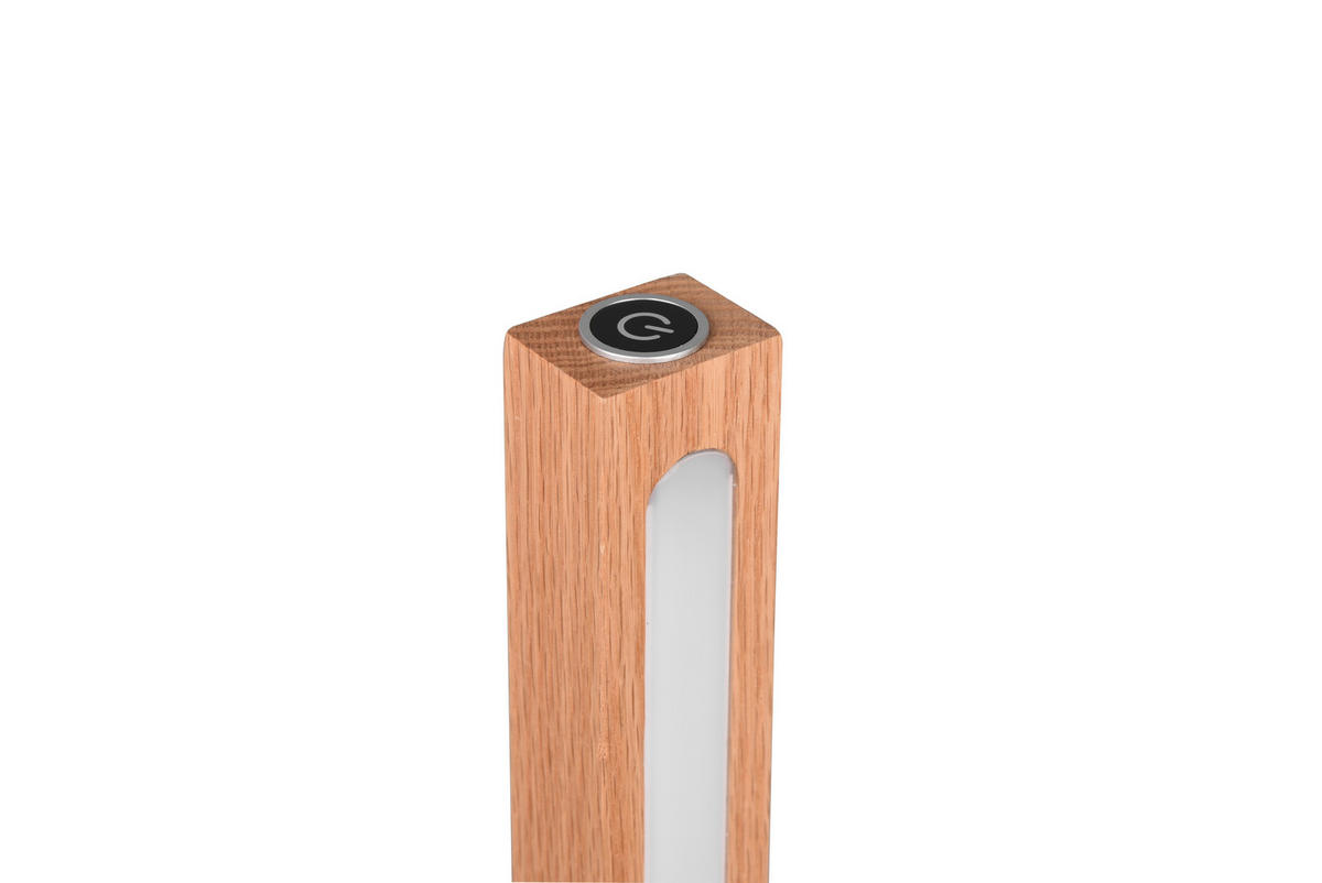 LED-STEHLEUCHTE - Schwarz, Natur, Holz/Metall (22/115/22cm) - Trio Leuchten