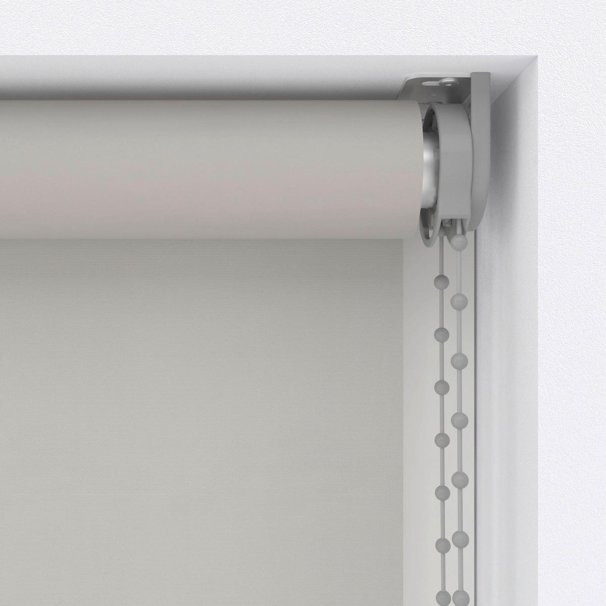 VERDUNKELUNGSROLLO  - Hellgrau, Basics, Textil (50/190cm)