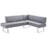 ECKBANK in Edelstahlfarben, Grau - Edelstahlfarben/Grau, Design, Holz/Textil (227/165cm) - Moderano ECKBANK in Edelstahlfarben, Grau - Edelstahlfarben/Grau, Design, Holz/Textil (227/165cm) - Moderano