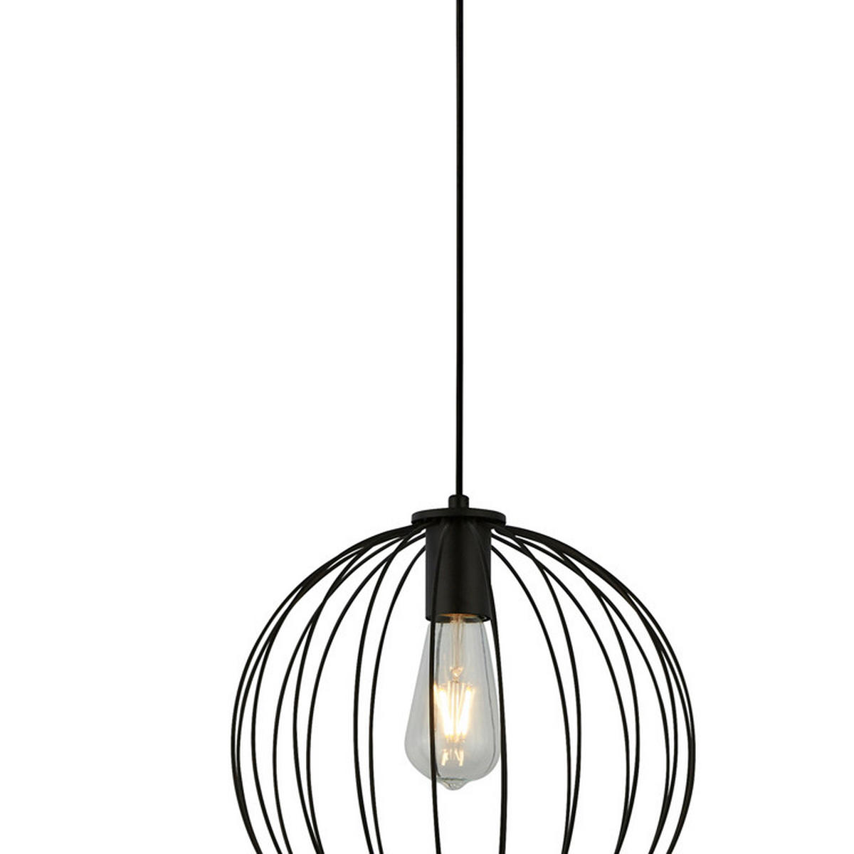 HÄNGELEUCHTE Rondo 30 cm  - Schwarz, Design, Metall (30cm)