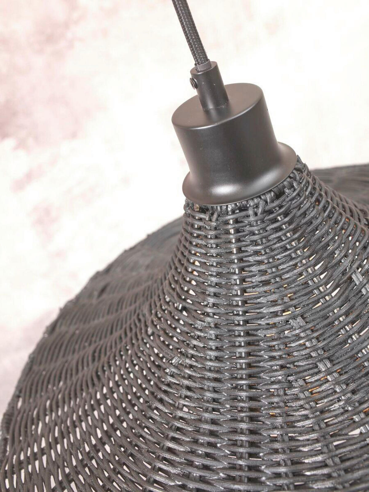 ZÁVĚSNÉ SVÍTIDLO, 40/12 cm  - černá, Trend, dřevo (40/12cm) - Good & Mojo