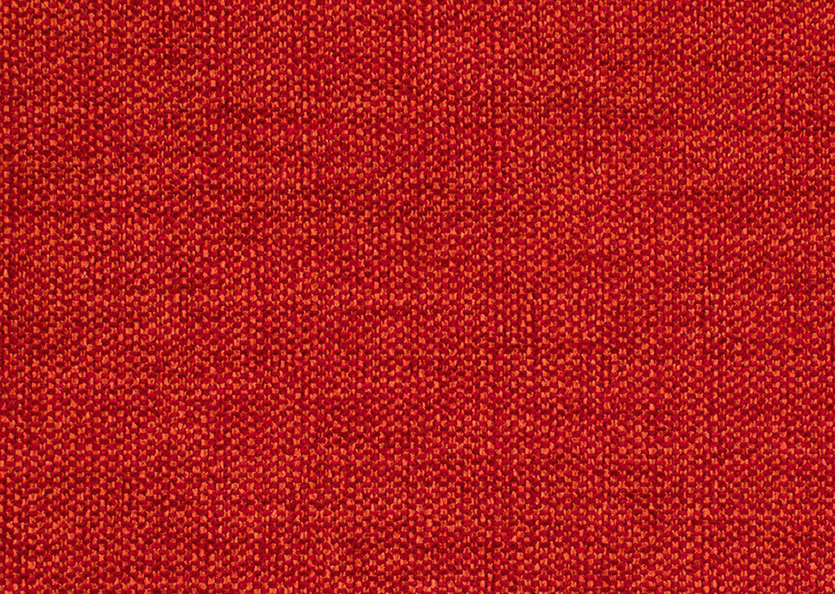 ECKSOFA in Webstoff Rot  308/205 cm  - Rot/Alufarben, Design, Textil (308/205cm) - Sedda
