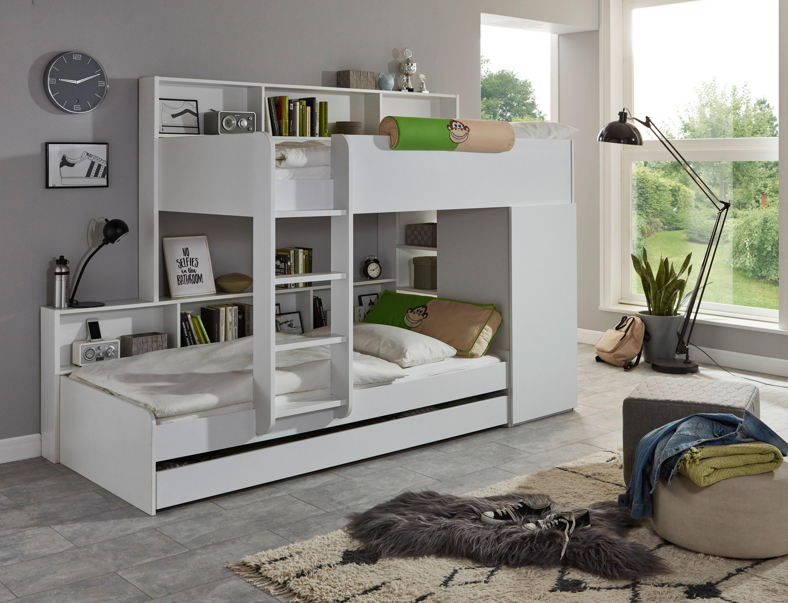 PALANDA 90/200 cm,  - bílá/hnědá, Design, kompozitní dřevo (90/200cm) - Xora