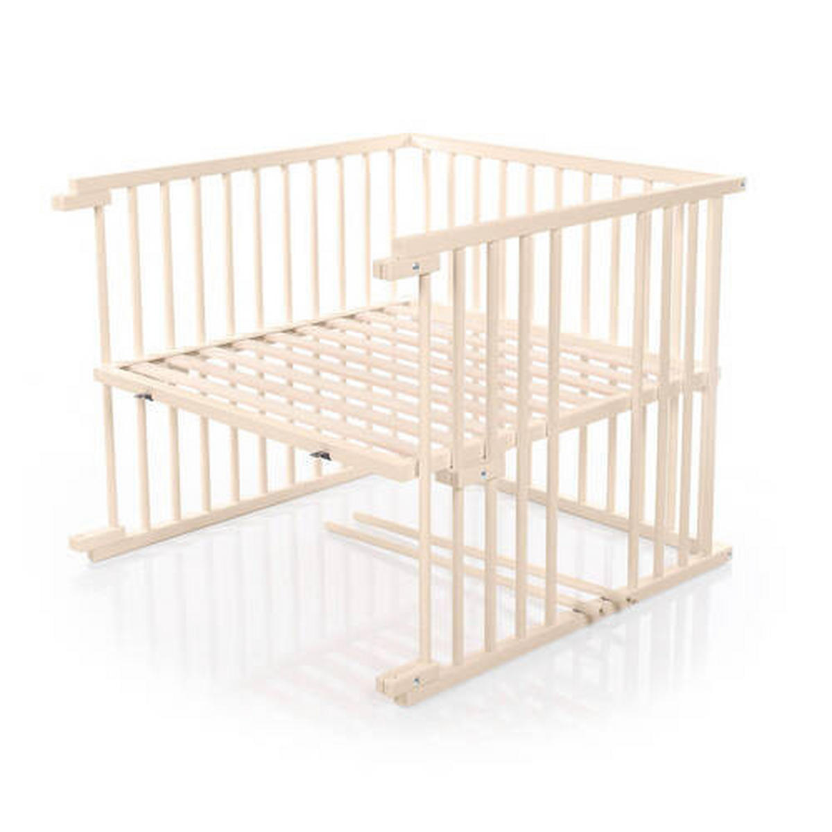 GITTERBETT 95/94/79 cm  - Beige, Basics, Holz (95/94/79cm) - Babybay