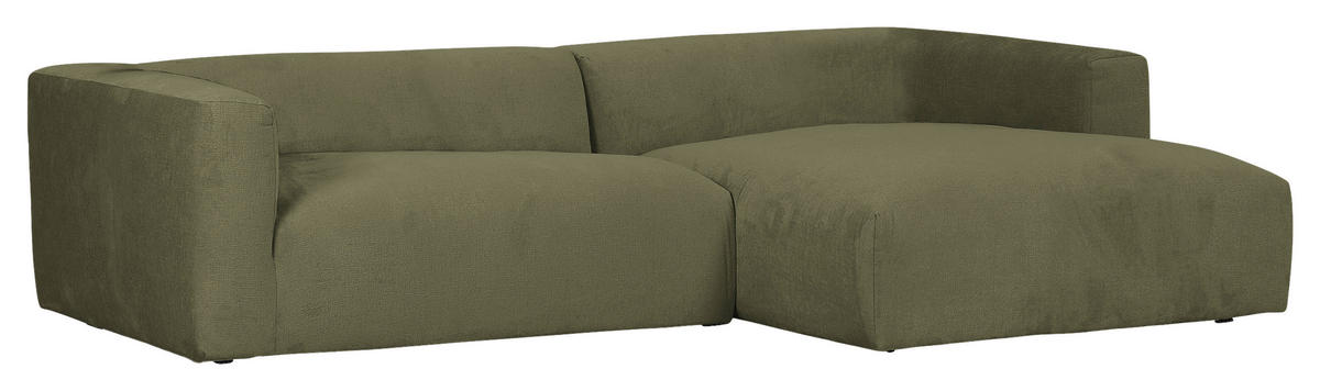HÖRNSOFFA i chenille skogsgrön  - skogsgrön/svart, Design, textil/plast (280/175cm) - MID.YOU
