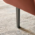 ECKSOFA in Chenille Cognac  311/167 cm  - Cognac/Schwarz, Design, Textil/Metall (311/167cm) - Xora