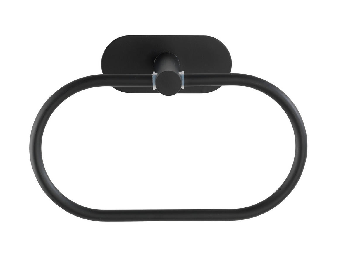 HANDDUKSHÅLLARE 7/26,7/17,8 cm  - svart, Design, metall (7/26,7/17,8cm)