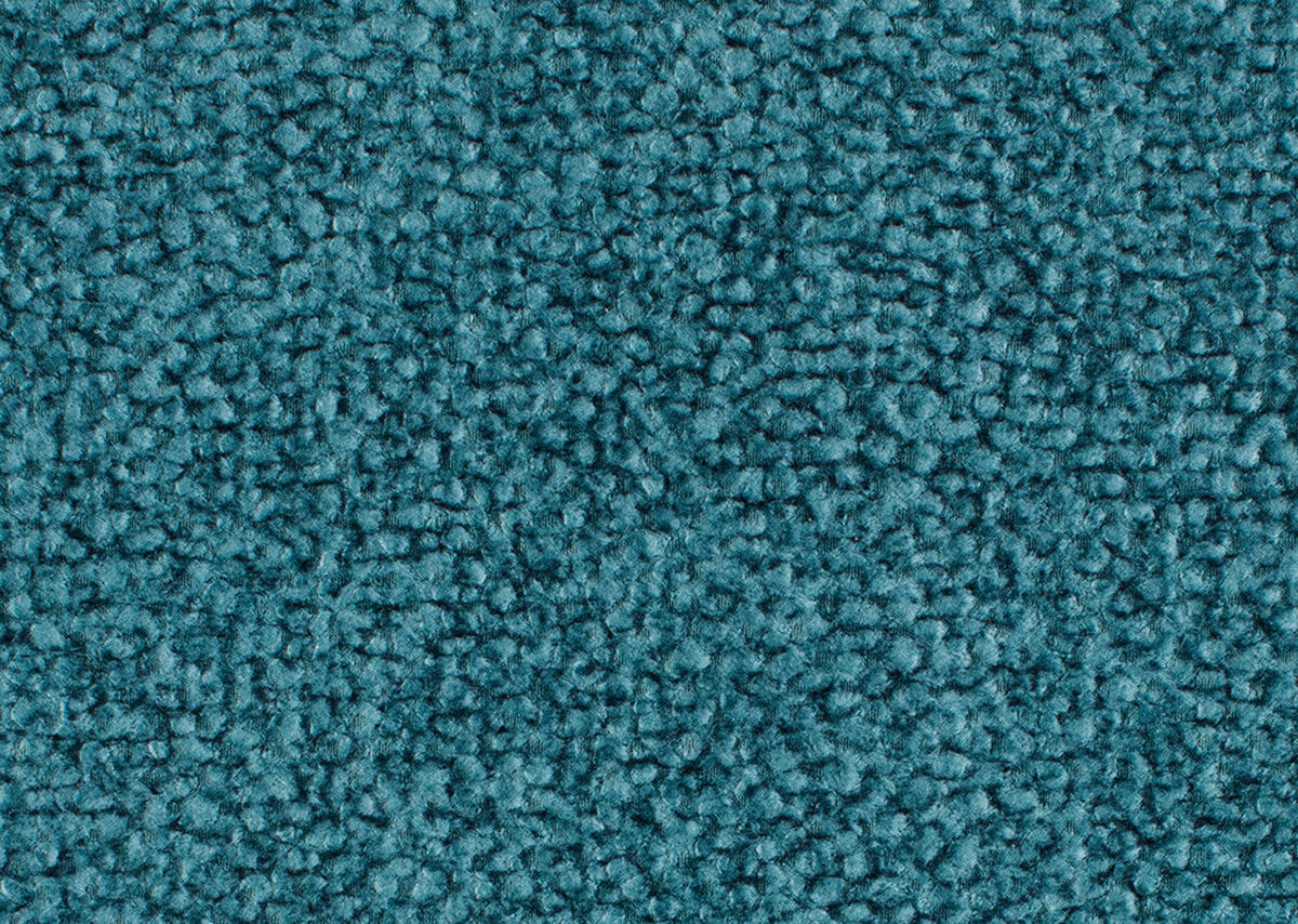 ECKSOFA in Velours Petrol  - Petrol/Schwarz, Design, Textil/Metall (295/187cm) - Novel