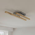 LED-DECKENLEUCHTE 100/25/12,5 cm   - Eichefarben, LIFESTYLE, Holz/Kunststoff (100/25/12,5cm) - Novel