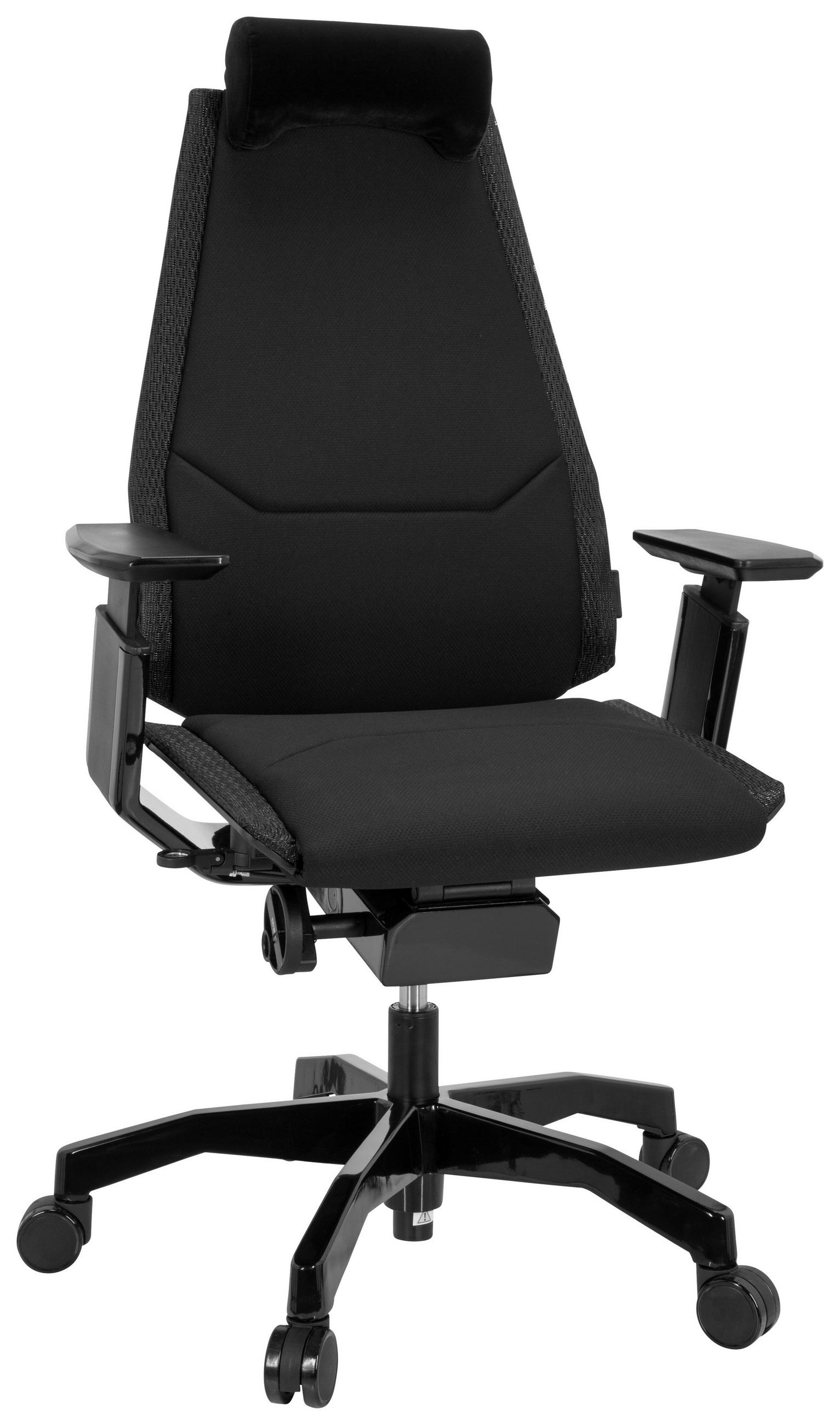 DREHSTUHL  in Flachgewebe Schwarz  - Schwarz, Basics, Kunststoff/Textil (57/122/46cm) - MID.YOU